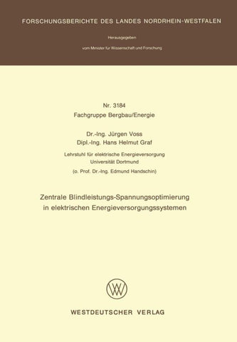Zentrale Blindleistungs-Spannungsoptimierung in elektrischen Energieversorgungssystemen