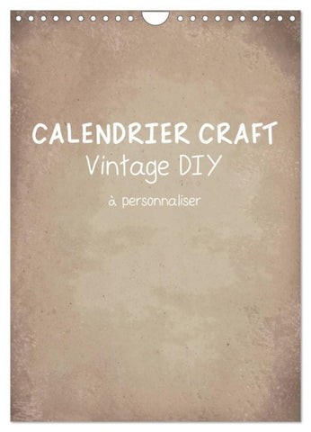 Calendrier Craft Vintage DIY (Calendrier mural 2027 DIN A4 horizontal), CALVENDO calendrier mensuel