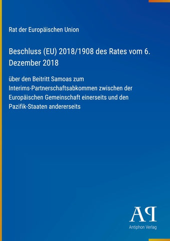 Beschluss (EU) 2018/1908 des Rates vom 6. Dezember 2018