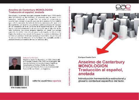 Anselmo de Canterbury   MONOLOGION   Traducción al español, anotada