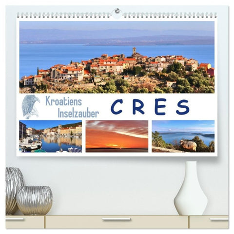Kroatiens Inselzauber, Cres (hochwertiger Premium Wandkalender 2027 DIN A2 quer), Kunstdruck in Hochglanz
