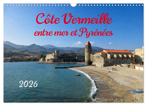 Côte Vermeille entre mer et Pyrénées (Calendrier mural 2026 DIN A3 vertical), CALVENDO calendrier mensuel