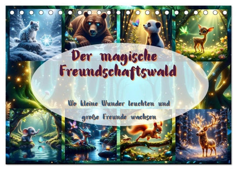 Der magische Freundschaftswald (Tischkalender 2027 DIN A5 quer), CALVENDO Monatskalender