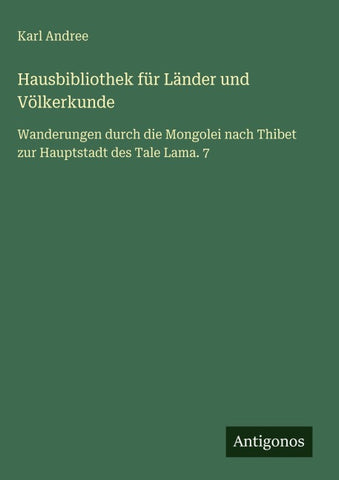 Hausbibliothek für Länder und Völkerkunde