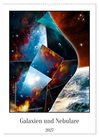 Galaxien und Nebulare (Wandkalender 2027 DIN A2 hoch), CALVENDO Monatskalender
