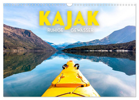 Kajak - Ruhige Gewässer (Wandkalender 2026 DIN A3 quer), CALVENDO Monatskalender
