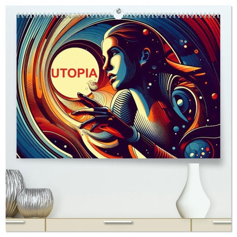 Utopia (hochwertiger Premium Wandkalender 2027 DIN A2 quer), Kunstdruck in Hochglanz