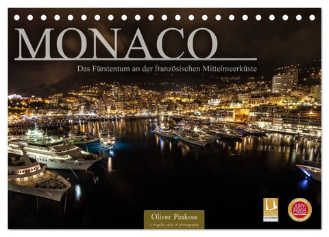 Monaco - Das Fürstentum an der französischen Mittelmeerküste (Tischkalender 2027 DIN A5 quer), CALVENDO Monatskalender