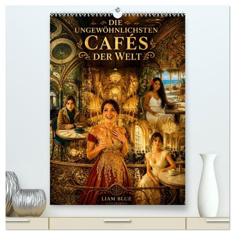 Die ungewöhnlichsten Cafés der Welt (hochwertiger Premium Wandkalender 2027 DIN A2 hoch), Kunstdruck in Hochglanz