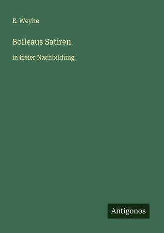 Boileaus Satiren