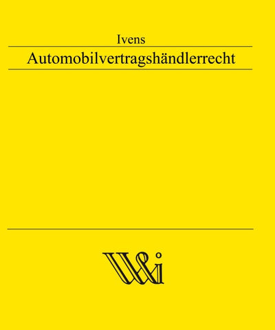 Automobilvertragshändlerrecht