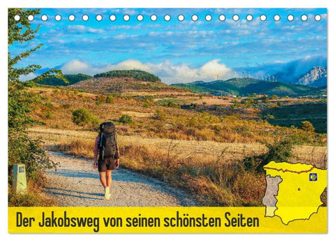 Der Jakobsweg von seinen schönsten Seiten! (Tischkalender 2026 DIN A5 quer), CALVENDO Monatskalender