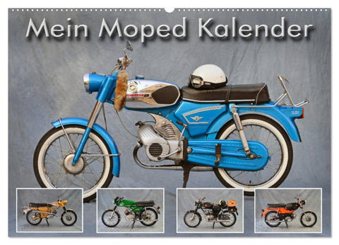 Mein Moped Kalender (Wandkalender 2026 DIN A2 quer), CALVENDO Monatskalender