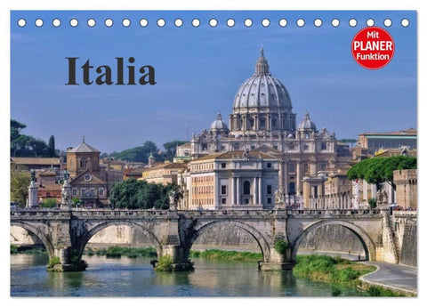 Italia (Tischkalender 2027 DIN A5 quer), CALVENDO Monatskalender