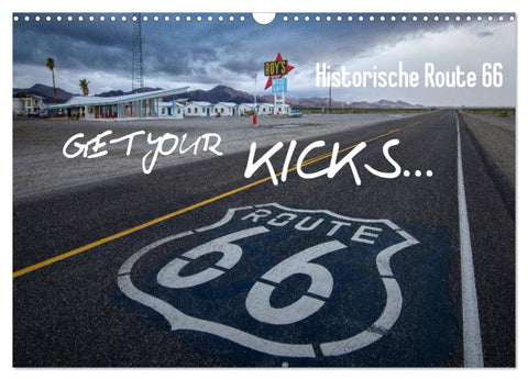 Route 66 (Wandkalender 2027 DIN A3 quer), CALVENDO Monatskalender