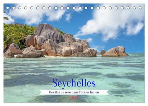 Seychelles - Des îles de rêve dans l'océan Indien (Calendrier de bureau 2027 DIN A5 vertical), CALVENDO calendrier mensuel