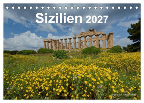 Sizilien 2027 (Tischkalender 2027 DIN A5 quer), CALVENDO Monatskalender