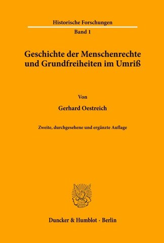 Geschichte der Menschenrechte und Grundfreiheiten im Umriß.