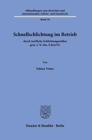 Schnellschlichtung im Betrieb