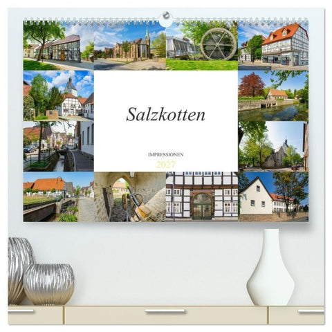 Salzkotten Impressionen (hochwertiger Premium Wandkalender 2027 DIN A2 quer), Kunstdruck in Hochglanz
