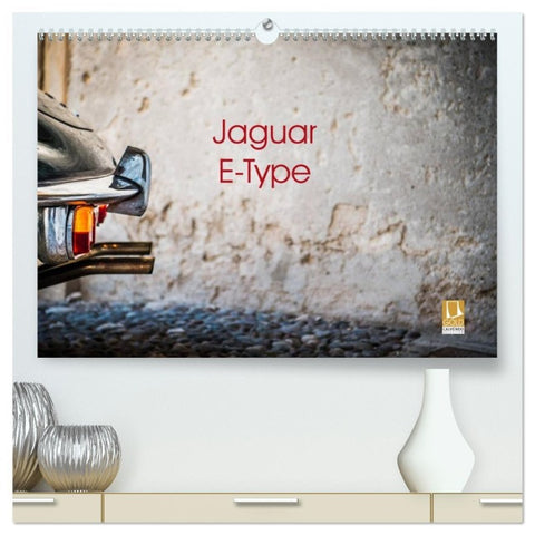 Jaguar E-Type 2026 (hochwertiger Premium Wandkalender 2026 DIN A2 quer), Kunstdruck in Hochglanz