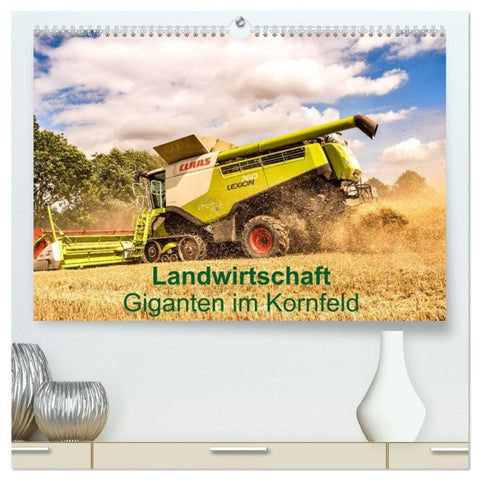 Landwirtschaft - Giganten im Kornfeld (hochwertiger Premium Wandkalender 2027 DIN A2 quer), Kunstdruck in Hochglanz