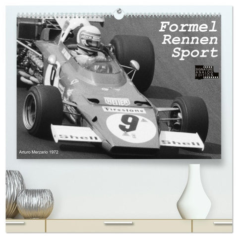 Formel - Rennen - Sport (hochwertiger Premium Wandkalender 2026 DIN A2 quer), Kunstdruck in Hochglanz