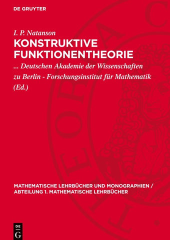Konstruktive Funktionentheorie