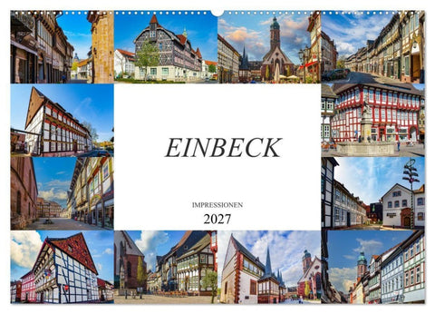 Einbeck Impressionen (Wandkalender 2027 DIN A2 quer), CALVENDO Monatskalender