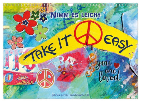 Take it easy Nimm es leicht (Wandkalender 2027 DIN A3 quer), CALVENDO Monatskalender