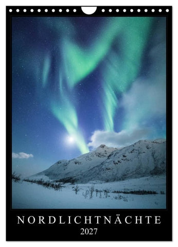 Nordlichtnächte (Wandkalender 2027 DIN A4 hoch), CALVENDO Monatskalender