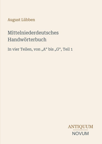 Mittelniederdeutsches Handwörterbuch
