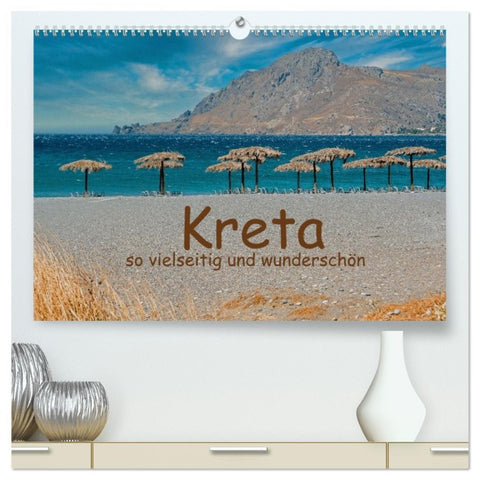 Kreta so vielseitig und wunderschön (hochwertiger Premium Wandkalender 2026 DIN A2 quer), Kunstdruck in Hochglanz