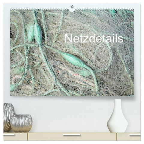 Netzdetails (hochwertiger Premium Wandkalender 2027 DIN A2 quer), Kunstdruck in Hochglanz
