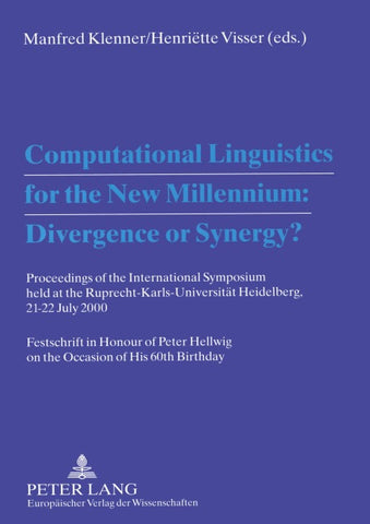 Computational Linguistics for the New Millennium: Divergence or Synergy?