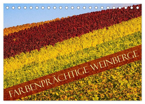 Farbenprächtige Weinberge (Tischkalender 2027 DIN A5 quer), CALVENDO Monatskalender