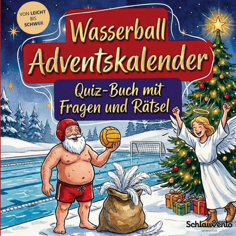 Wasserball-Adventskalender: Quiz-Buch mit Fragen und Rätsel