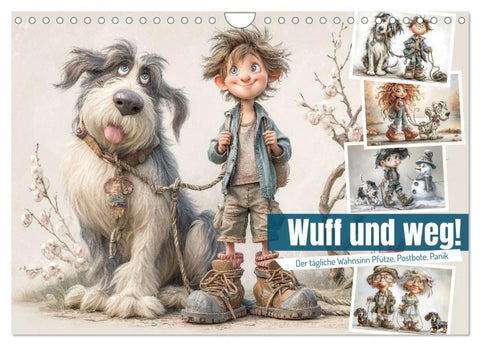 Wuff und weg! (Wandkalender 2027 DIN A4 quer), CALVENDO Monatskalender