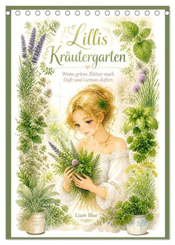 Lillis Kräutergarten (Tischkalender 2027 DIN A5 hoch), CALVENDO Monatskalender
