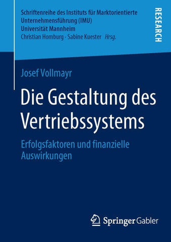 Die Gestaltung des Vertriebssystems
