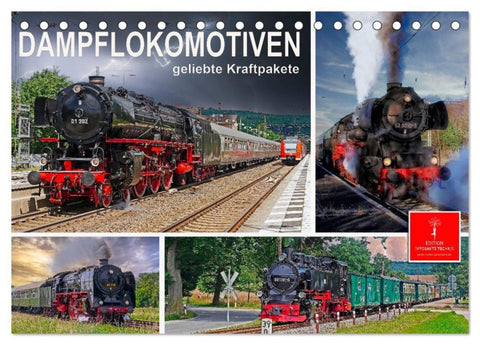 Dampflokomotiven - geliebte Kraftpakete (Tischkalender 2027 DIN A5 quer), CALVENDO Monatskalender