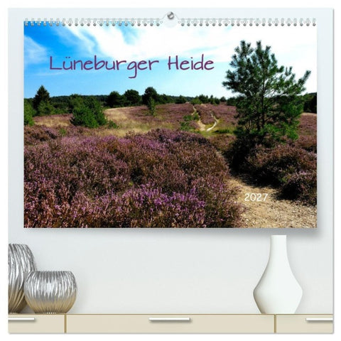 Lüneburger Heide (hochwertiger Premium Wandkalender 2027 DIN A2 quer), Kunstdruck in Hochglanz