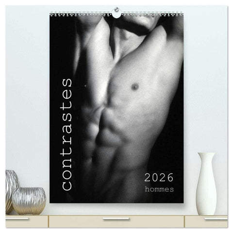 contrastes hommes  (Calendrier mural 2026 DIN A2 horizontal) calendrier de bureau