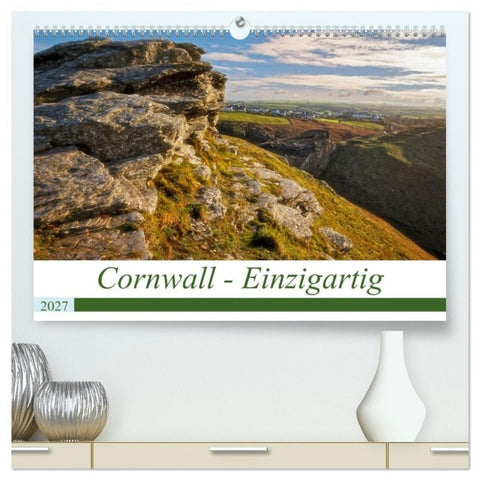 Cornwall - Einzigartig (hochwertiger Premium Wandkalender 2027 DIN A2 quer), Kunstdruck in Hochglanz