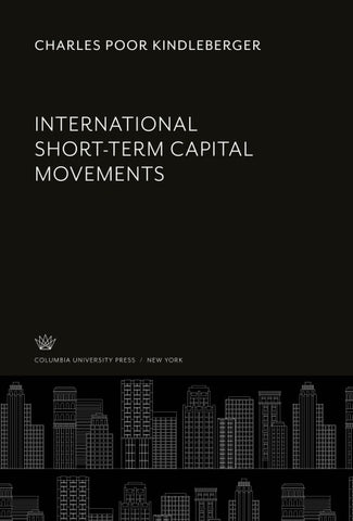 International Short-Term Capital Movements