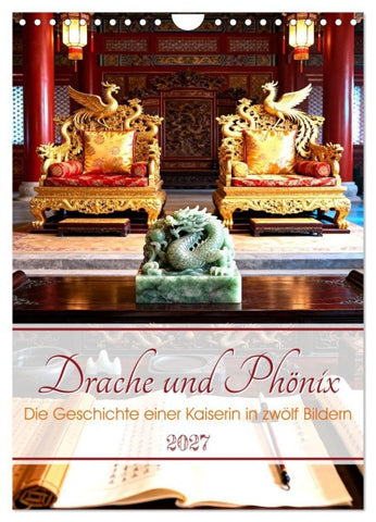 Drache und Phönix (Wandkalender 2027 DIN A4 hoch), CALVENDO Monatskalender