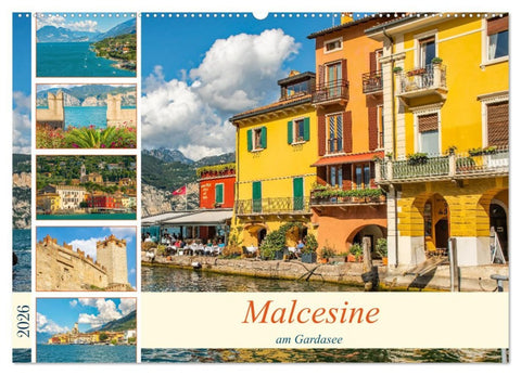Malcesine am Gardasee (Wandkalender 2026 DIN A2 quer), CALVENDO Monatskalender