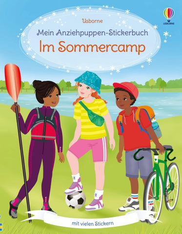 Mein Anziehpuppen-Stickerbuch: Im Sommercamp