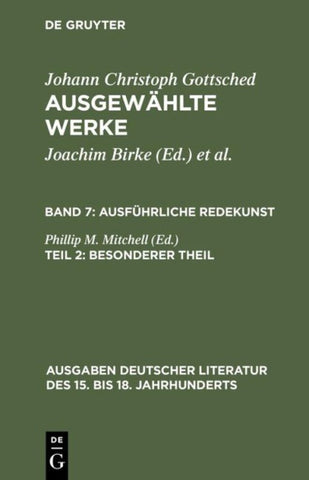 Ausführliche Redekunst. Besonderer Theil