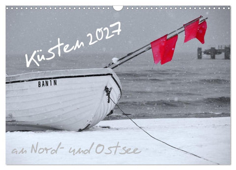 Küsten an Nord- und Ostsee (Wandkalender 2027 DIN A3 quer), CALVENDO Monatskalender